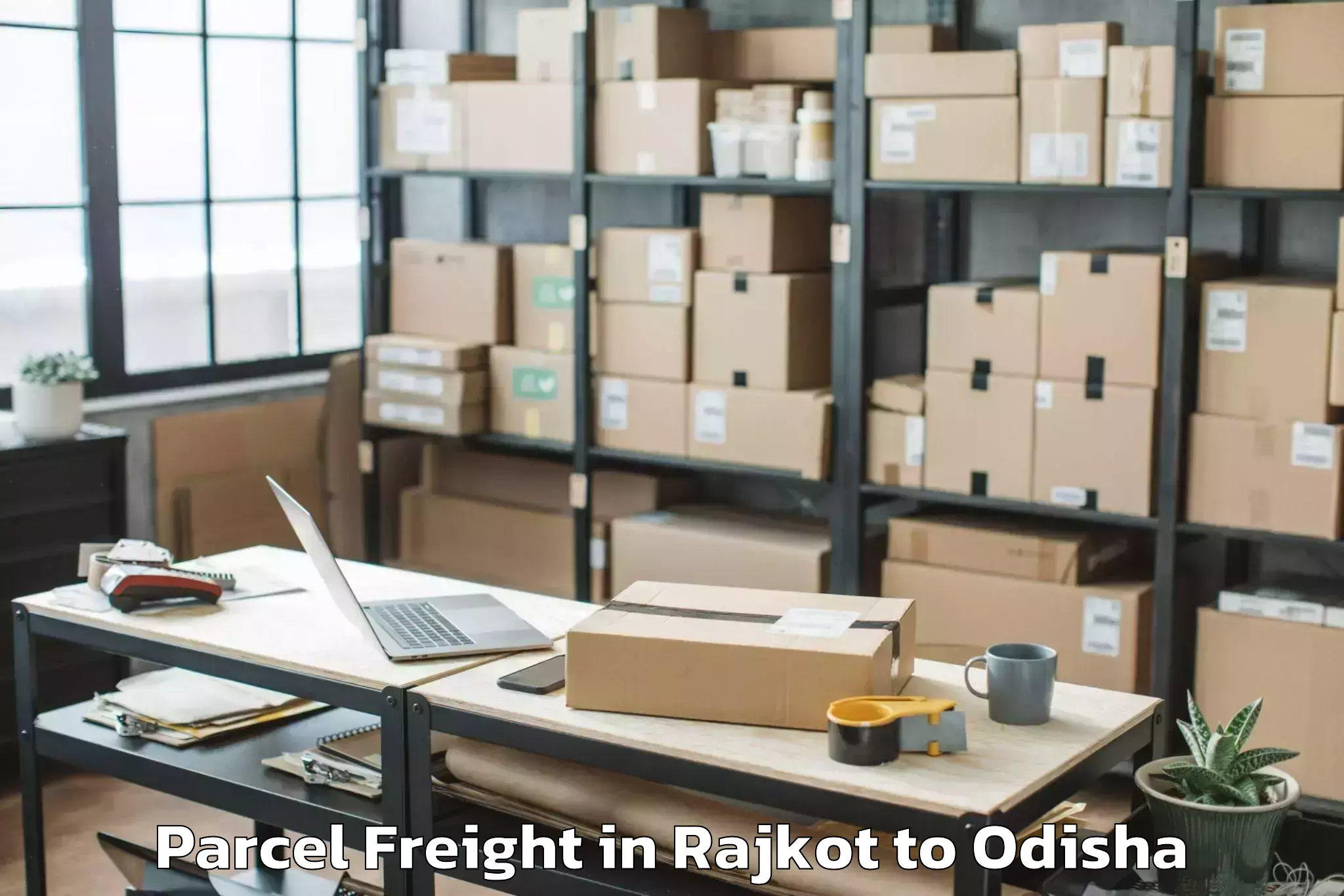 Quality Rajkot to Jatani Parcel Freight